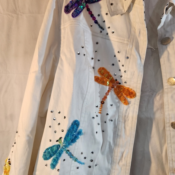 Design Options  by Philip & Jane Gordon Jacket , Multicolored Fireflies, Size XL - Picture 11 of 16